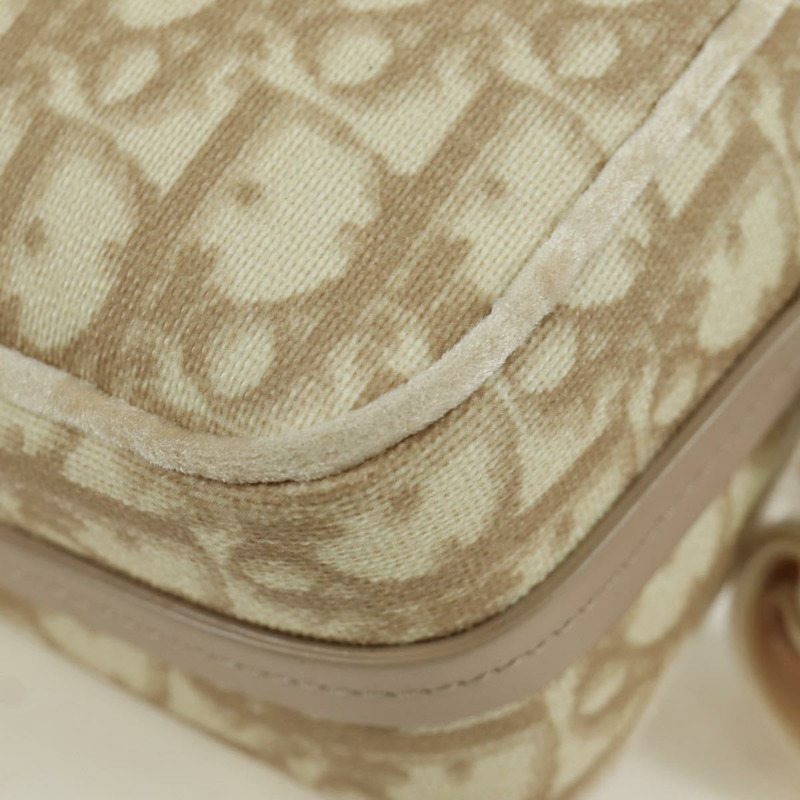 【日本直送】Christian Dior Trotter帆布少女包 PVC皮革 米色 銀色 正品 YKZ130SAV-15