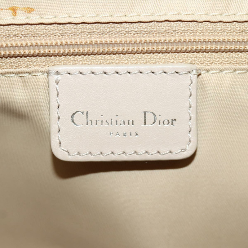 【日本直送】Christian Dior Trotter帆布少女包 PVC皮革 米色 銀色 正品 YKZ130SAV-21