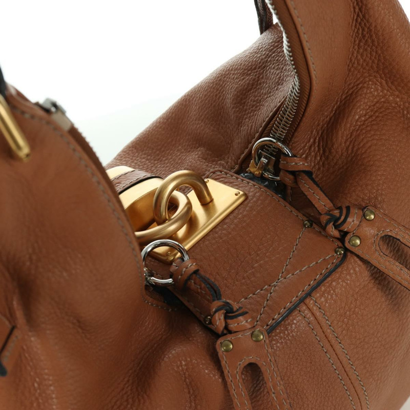 【日本直送】Chloe Paddington 單肩包，皮革材質，棕色、金色、銀色雙色可選，正品 am11115V-5