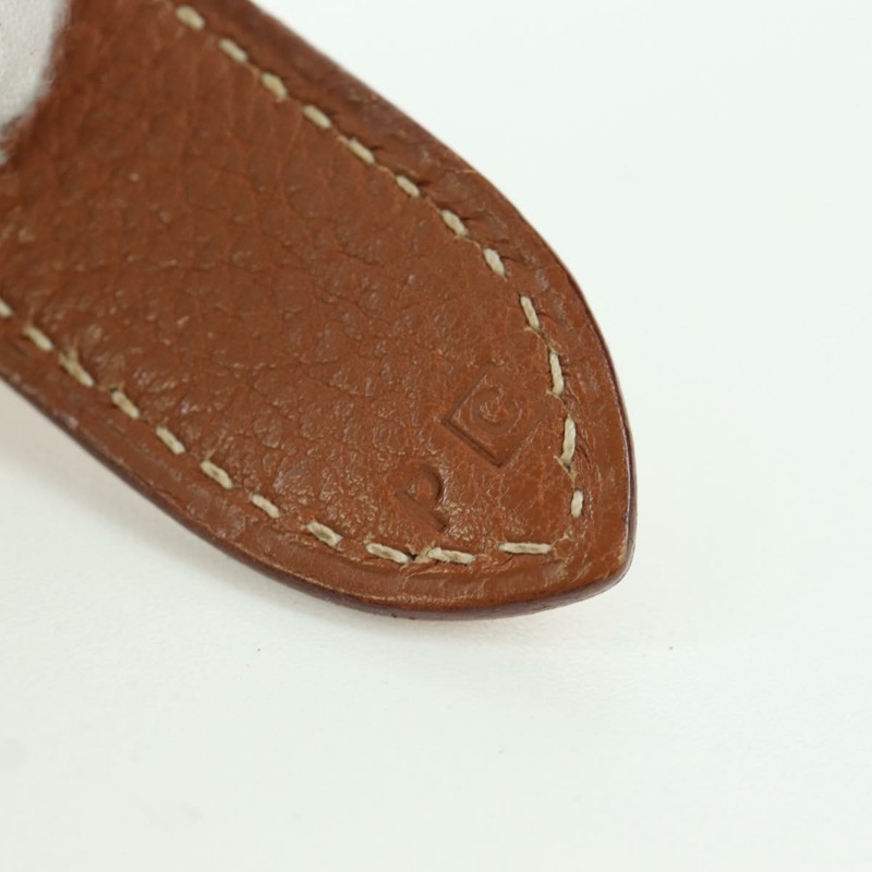 【日本直送】愛馬仕 Trim 31 肩背包，Togo 皮革，棕色金色，正品 am11092V-10