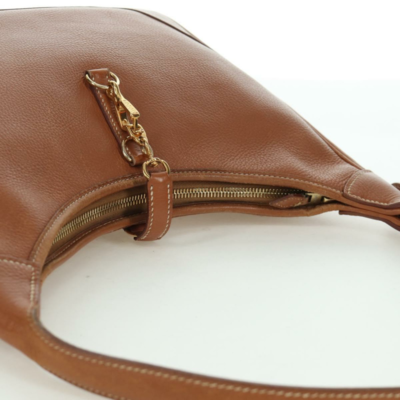 【日本直送】愛馬仕 Trim 31 肩背包，Togo 皮革，棕色金色，正品 am11092V-13