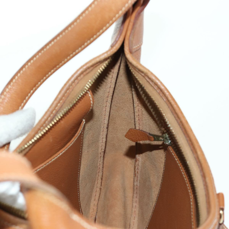 【日本直送】愛馬仕 Trim 31 肩背包，Togo 皮革，棕色金色，正品 am11092V-20