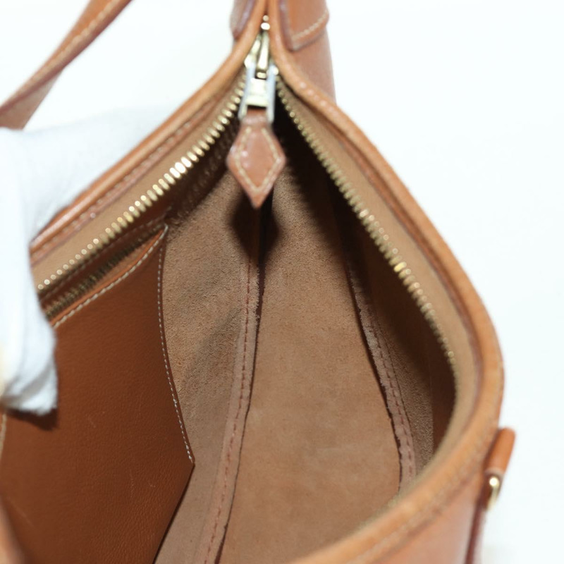 【日本直送】愛馬仕 Trim 31 肩背包，Togo 皮革，棕色金色，正品 am11092V-21