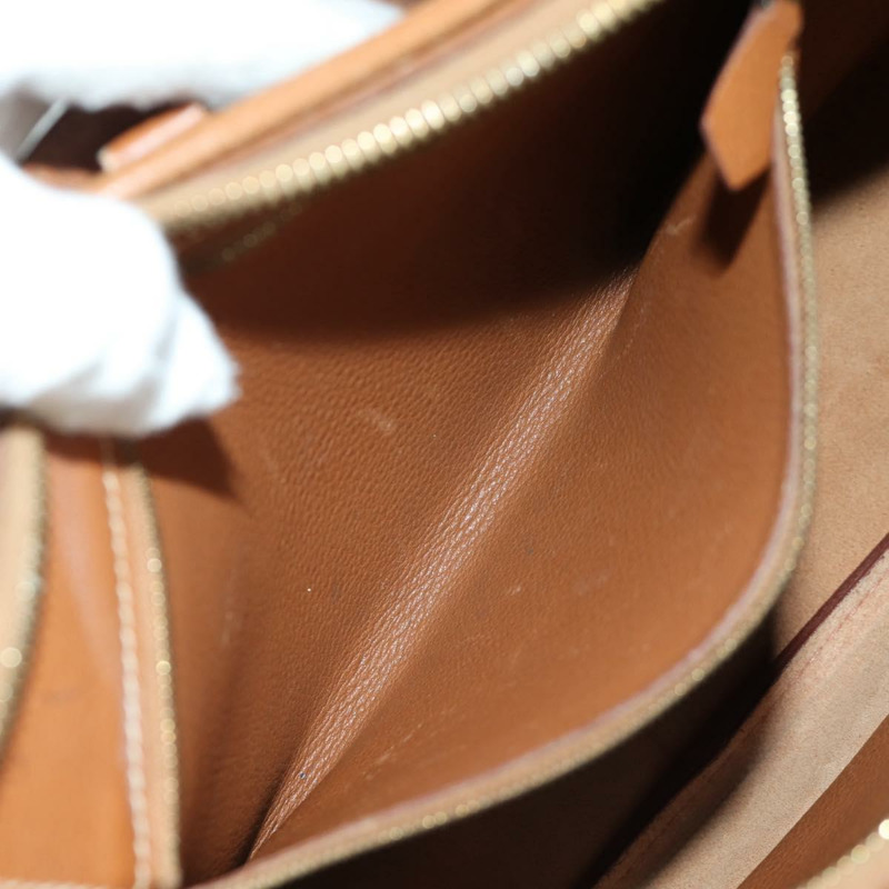 【日本直送】愛馬仕 Trim 31 肩背包，Togo 皮革，棕色金色，正品 am11092V-24