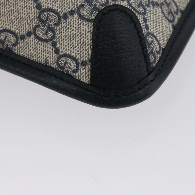 【日本直送】GUCCI GG Supreme Sherry Line 腰包 PVC 米色 銀色 674081 正品 ka3418M-8