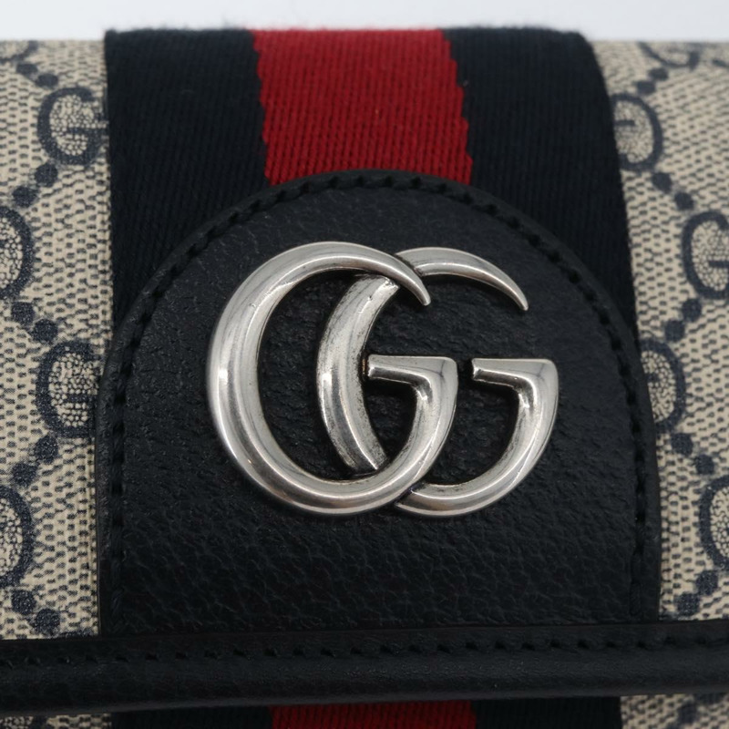 【日本直送】GUCCI GG Supreme Sherry Line 腰包 PVC 米色 銀色 674081 正品 ka3418M-16