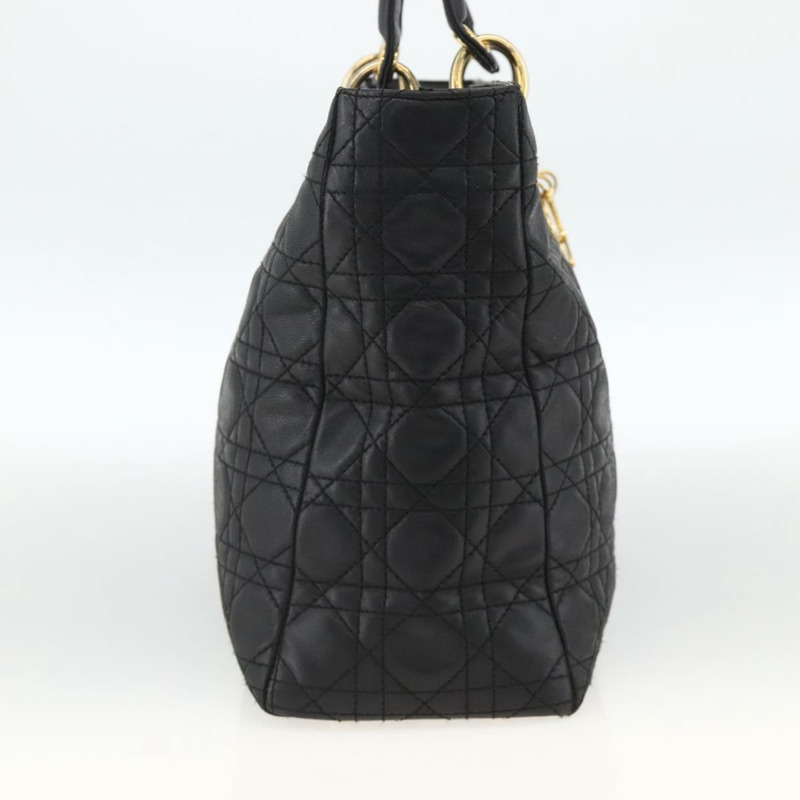 【日本直送】Christian Dior Canage 手袋，羊皮材質，黑色金色，正品 YKZ242A-2