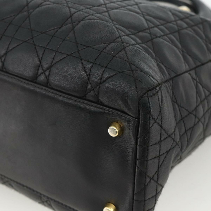 【日本直送】Christian Dior Canage 手袋，羊皮材質，黑色金色，正品 YKZ242A-8