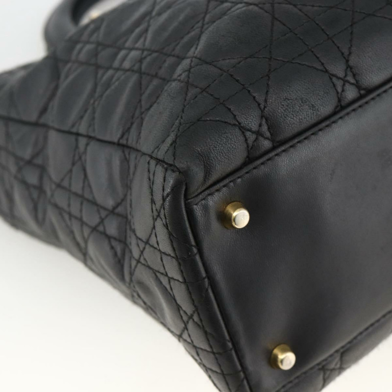 【日本直送】Christian Dior Canage 手袋，羊皮材質，黑色金色，正品 YKZ242A-13