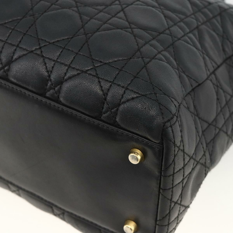 【日本直送】Christian Dior Canage 手袋，羊皮材質，黑色金色，正品 YKZ242A-14