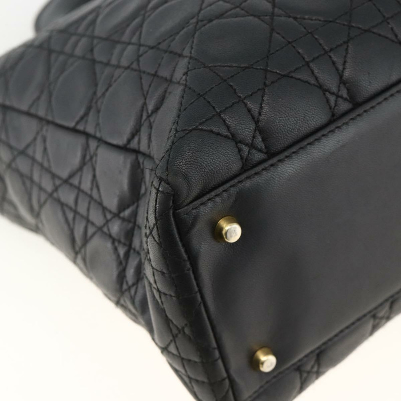 【日本直送】Christian Dior Canage 手袋，羊皮材質，黑色金色，正品 YKZ242A-15