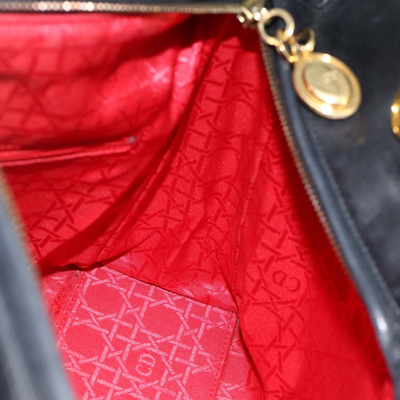 【日本直送】Christian Dior Canage 手袋，羊皮材質，黑色金色，正品 YKZ242A-17