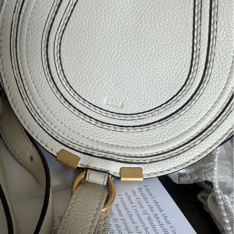 蔻依 馬鞍包 馬蹄包 肩背  手提包 側背包 斜背包 中古包 經典款 Chloe Marcie bag-1