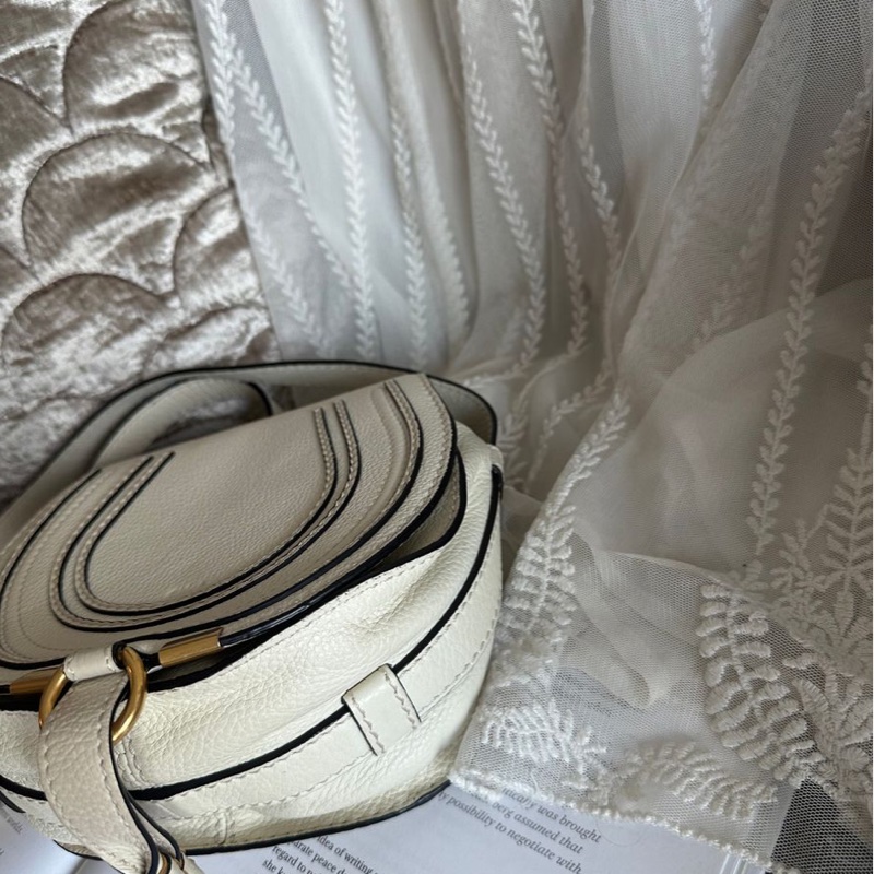 蔻依 馬鞍包 馬蹄包 肩背  手提包 側背包 斜背包 中古包 經典款 Chloe Marcie bag-12