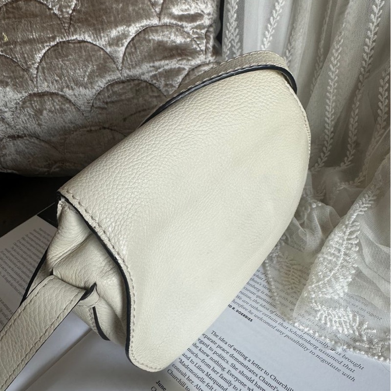 蔻依 馬鞍包 馬蹄包 肩背  手提包 側背包 斜背包 中古包 經典款 Chloe Marcie bag-18