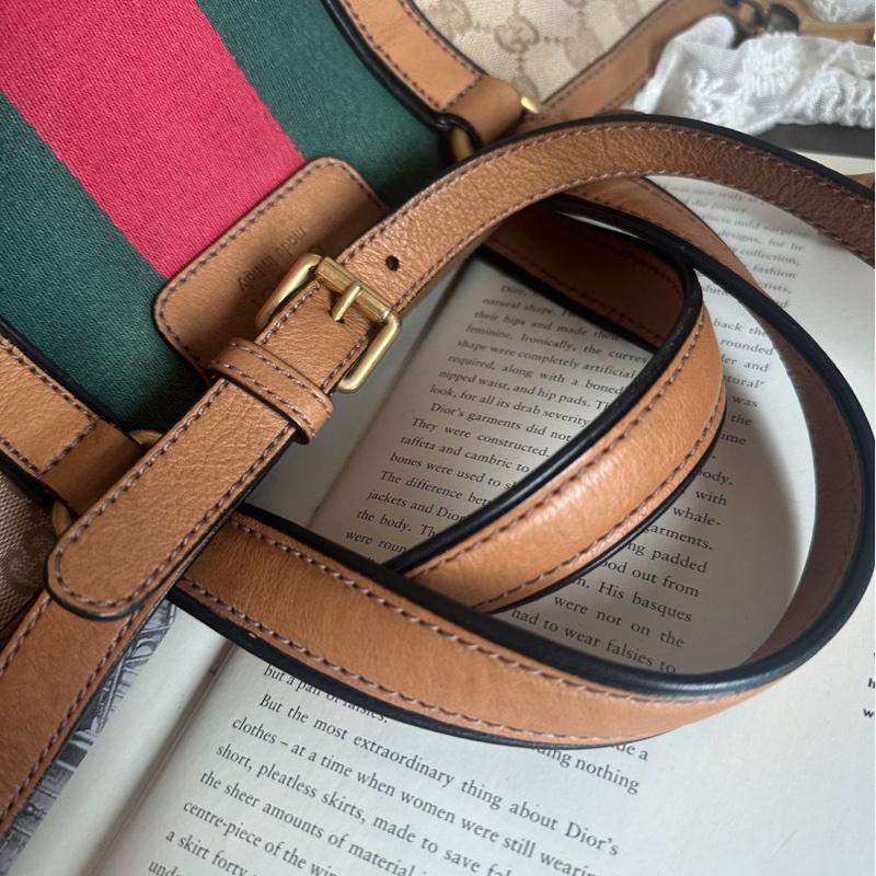 古馳 老花帆布 手提包  側背包 斜背包 流蘇包 竹節包 單肩包 通勤包休閒包 中古包 經典款 Gucci Ophidia tote bag-25