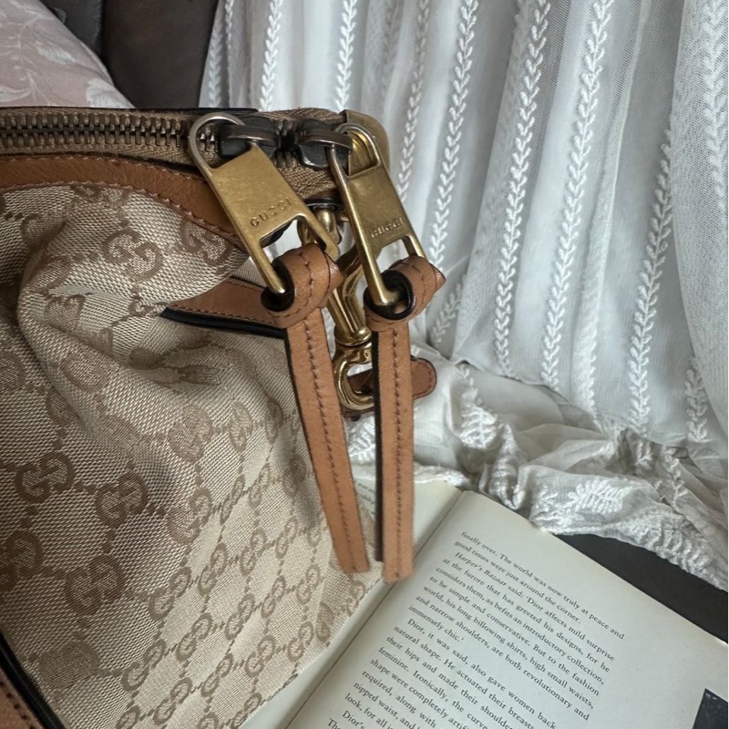 古馳 老花帆布 手提包  側背包 斜背包 流蘇包 竹節包 單肩包 通勤包休閒包 中古包 經典款 Gucci Ophidia tote bag-27