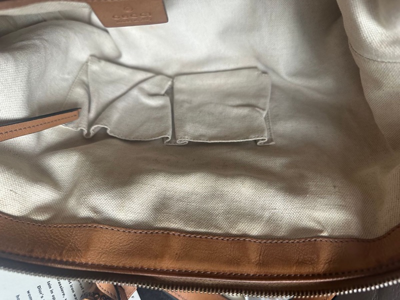 古馳 老花帆布 手提包  側背包 斜背包 流蘇包 竹節包 單肩包 通勤包休閒包 中古包 經典款 Gucci Ophidia tote bag-32