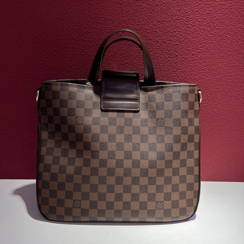 路易威登/Louis Vuitton Cabas系列 金扣 經典棋盤格棕色手提包 斜挎包 1尺寸：33*14*29 cm-8