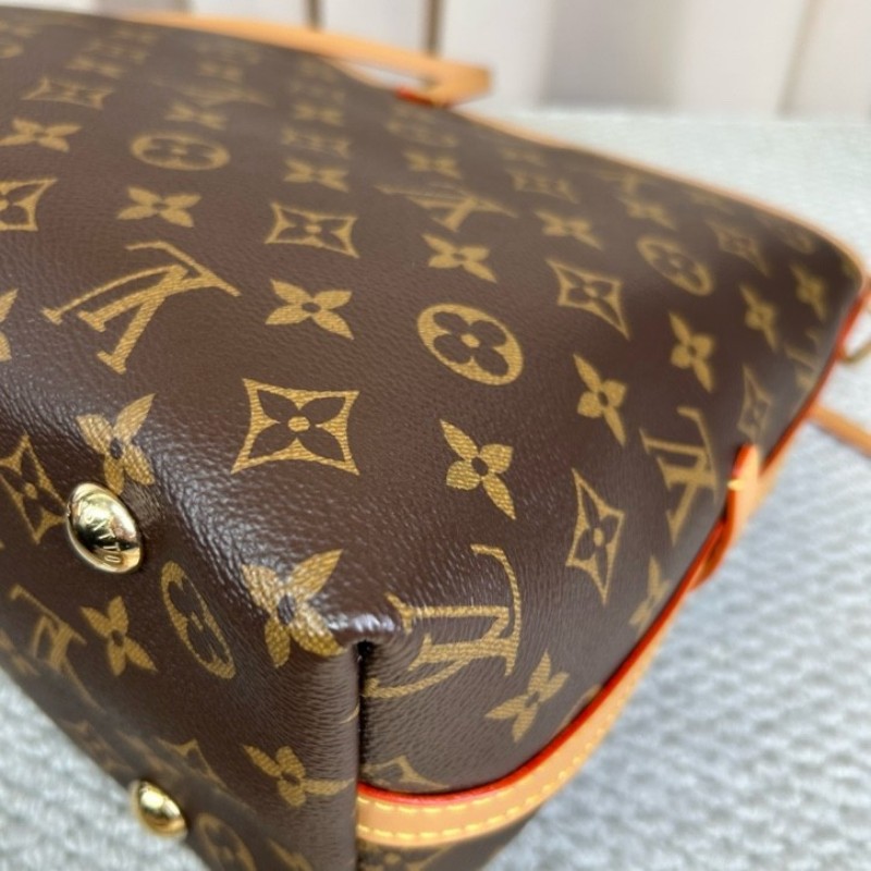 LV路易威登Carryall子母包 經典老花滿印 肩帶可拆卸 手提單肩斜挎都行 內裡乾淨 容量大 日常通勤百搭實用-8