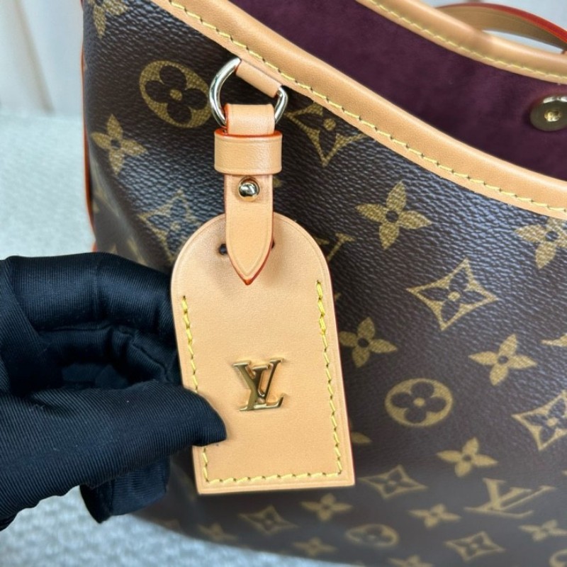 LV路易威登Carryall子母包 經典老花滿印 肩帶可拆卸 手提單肩斜挎都行 內裡乾淨 容量大 日常通勤百搭實用-11