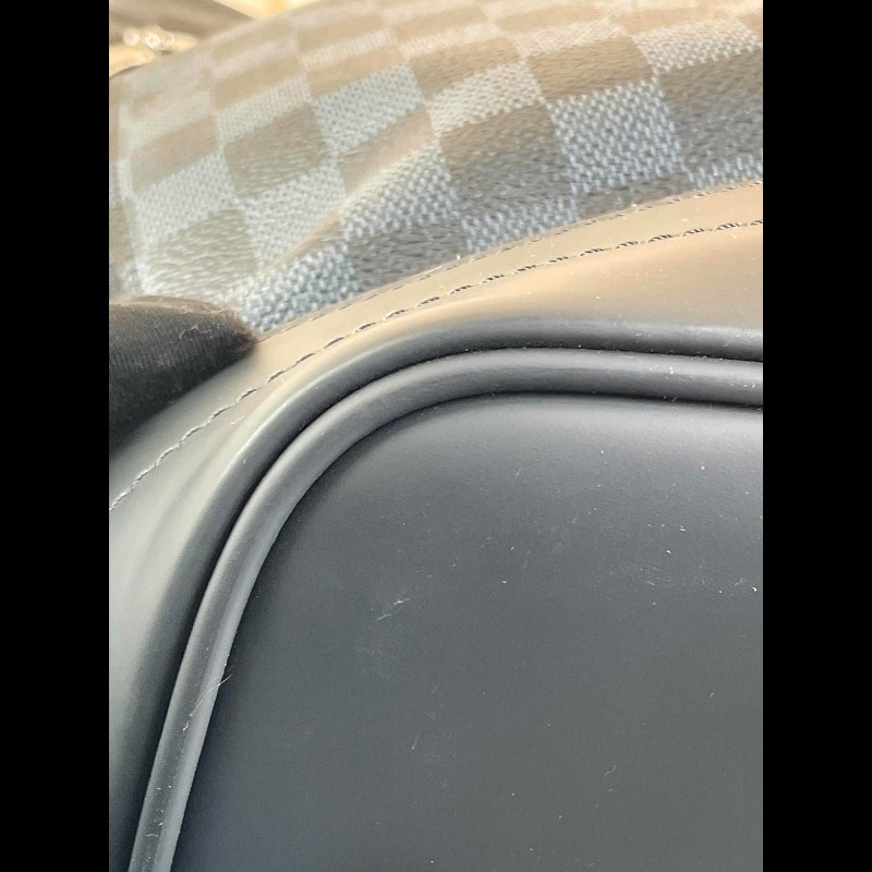 LV 路易威登限量款 棋盤格美洲杯男士手提單肩 水桶包 帶肩帶-8