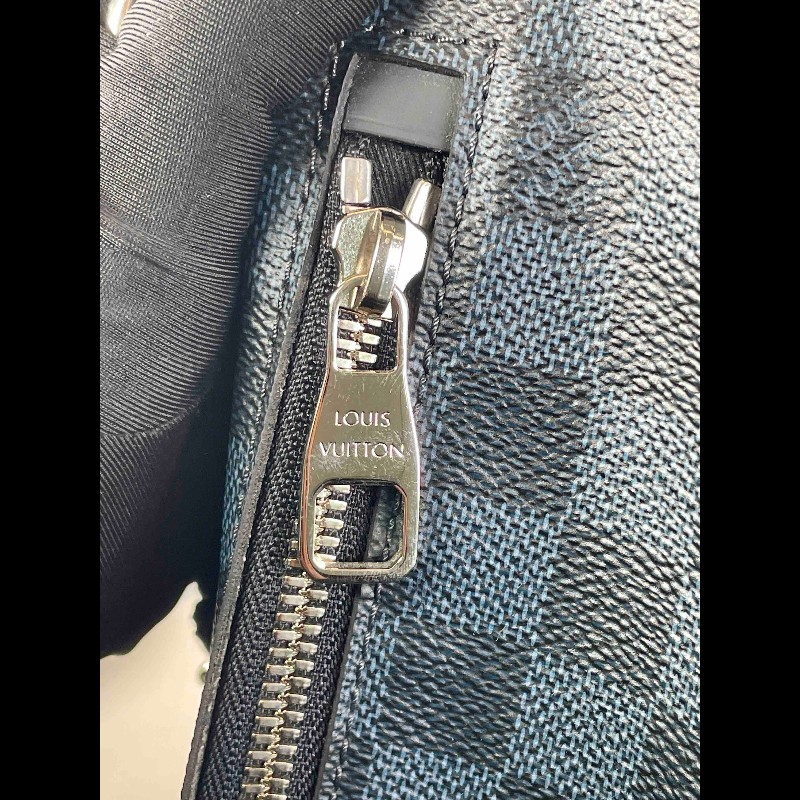 LV 路易威登限量款 棋盤格美洲杯男士手提單肩 水桶包 帶肩帶-15