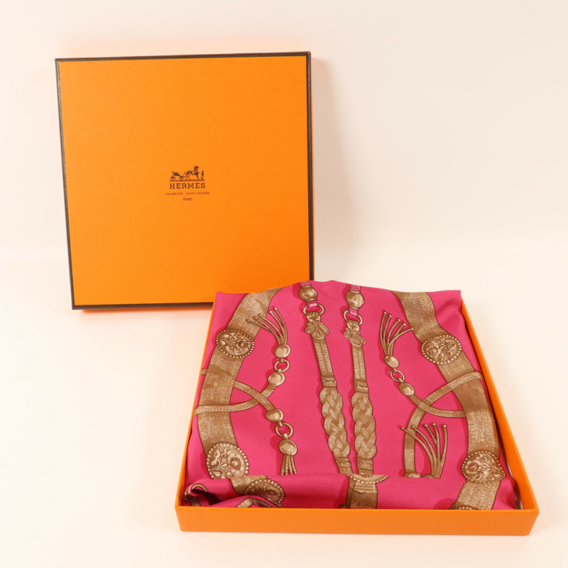 HERMES 絲質Scarf 40x40絲巾-9