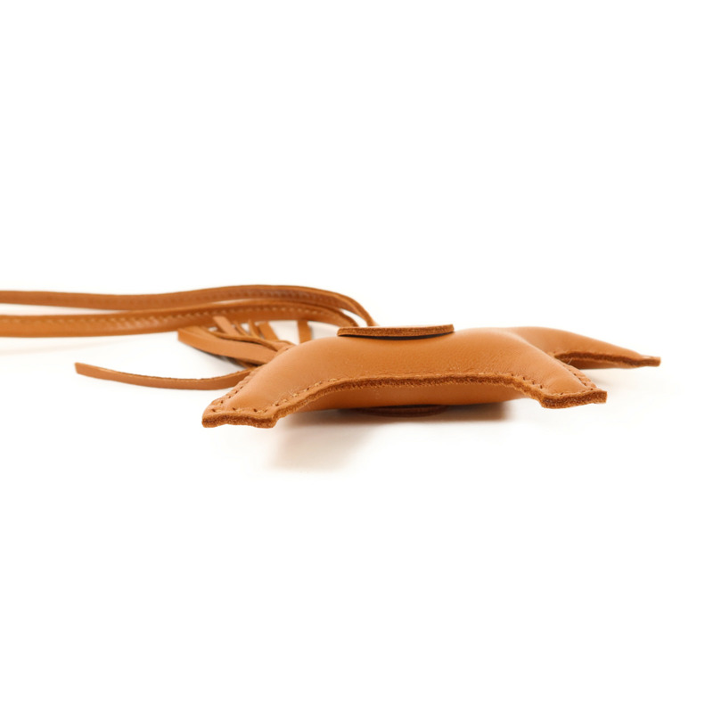 HERMES Milo皮革Rodeo PM掛飾Gold-2