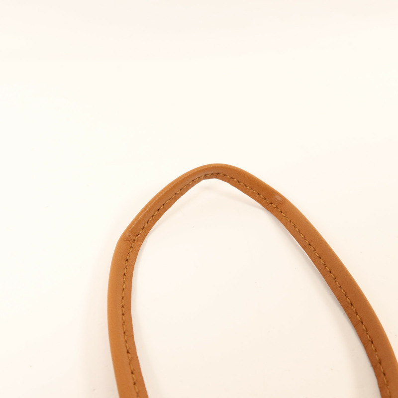 HERMES Milo皮革Rodeo PM掛飾Gold-10