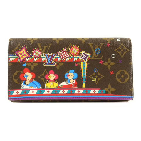 LOUIS VUITTON Monogram Sarah金扣長錢包