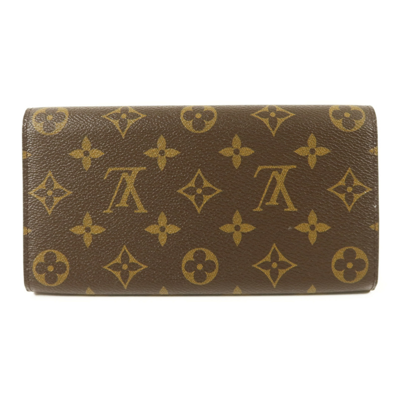 LOUIS VUITTON Monogram Sarah金扣長錢包-1