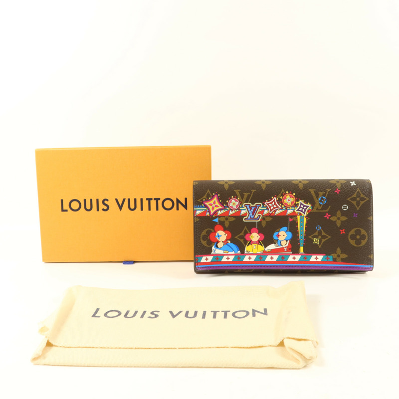 LOUIS VUITTON Monogram Sarah金扣長錢包-7