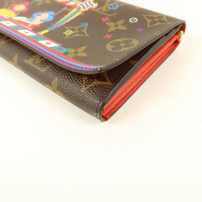 LOUIS VUITTON Monogram Sarah金扣長錢包-8