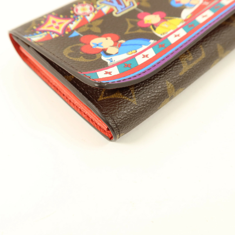 LOUIS VUITTON Monogram Sarah金扣長錢包-9