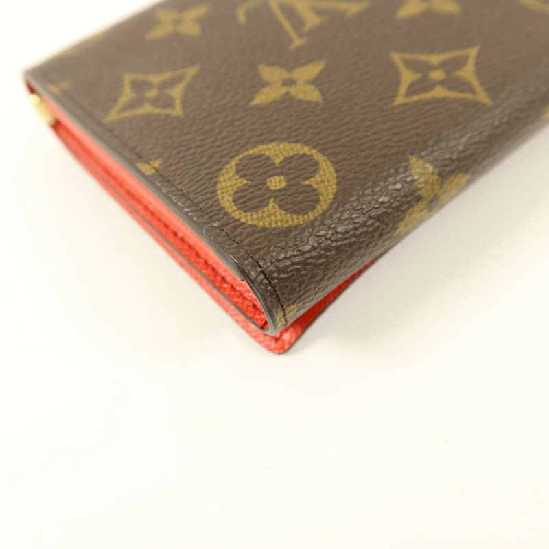 LOUIS VUITTON Monogram Sarah金扣長錢包-11