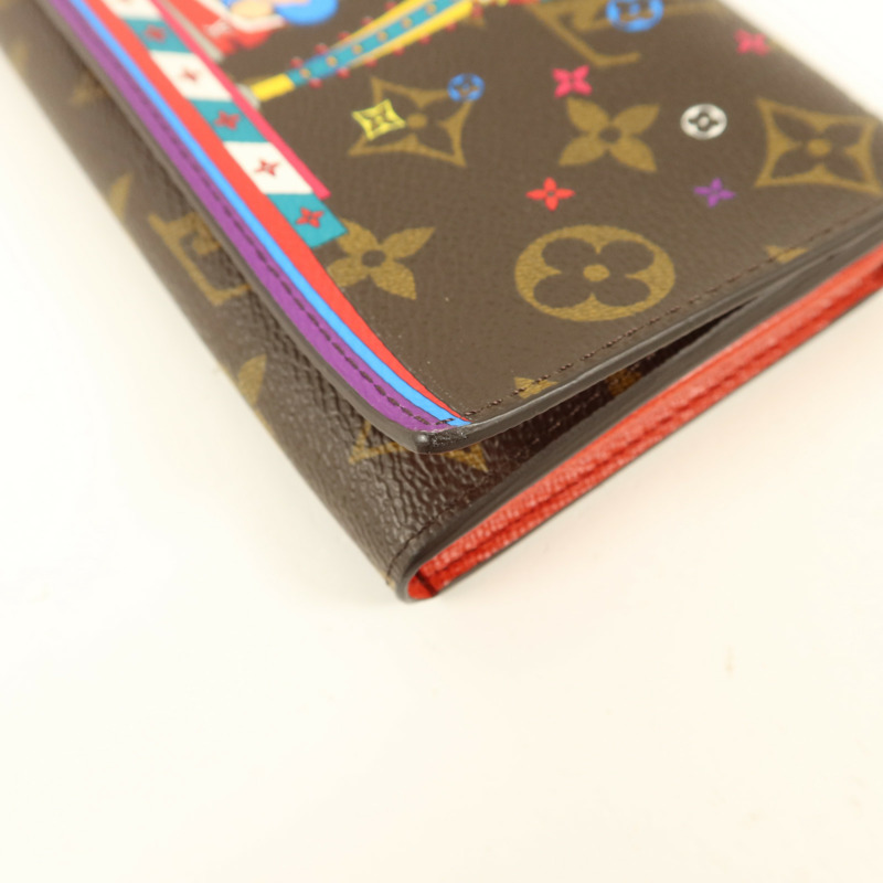 LOUIS VUITTON Monogram Sarah金扣長錢包-12