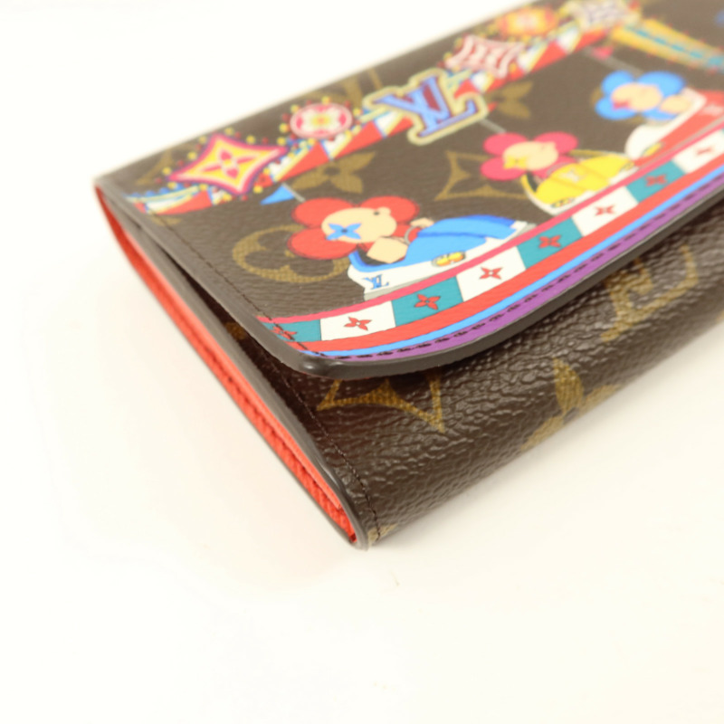 LOUIS VUITTON Monogram Sarah金扣長錢包-13