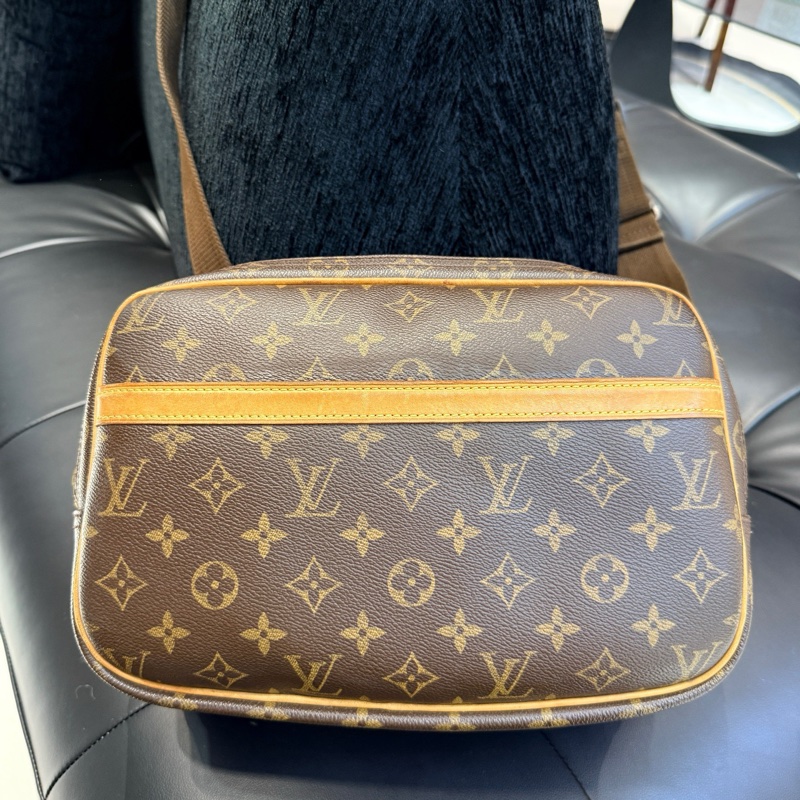 路易威登/Louis Vuitton  雙層相機包 經典老花圖案 可單肩斜挎 底長28-1