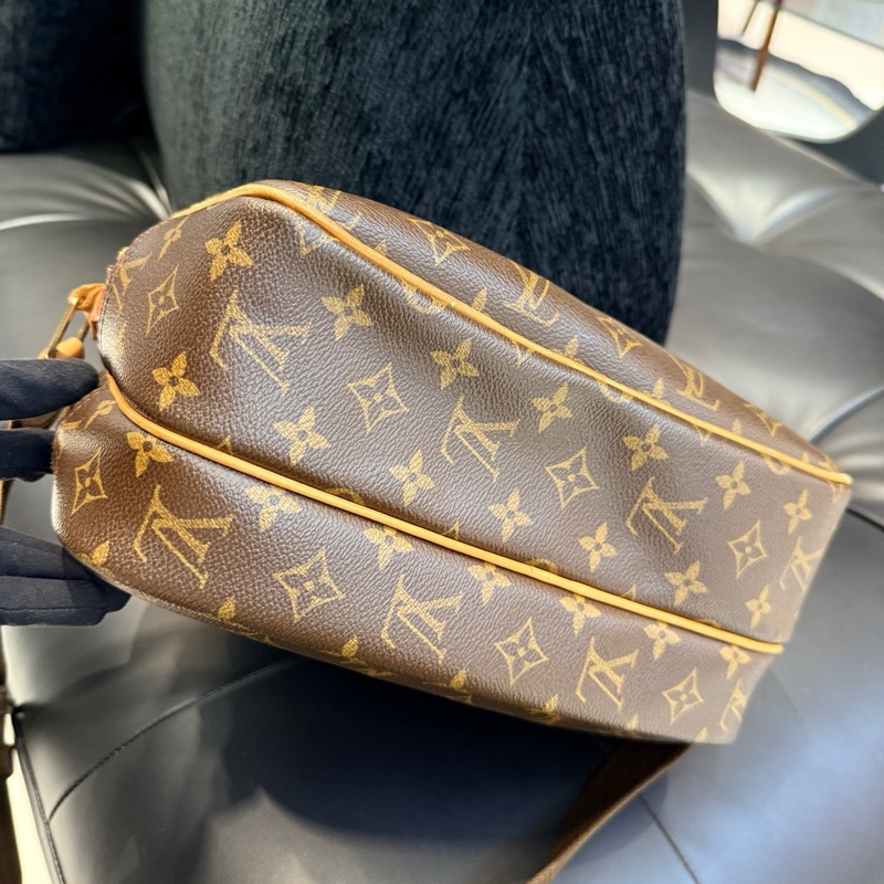 路易威登/Louis Vuitton  雙層相機包 經典老花圖案 可單肩斜挎 底長28-4