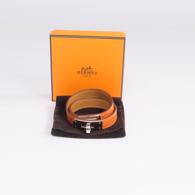 HERMES Epsom皮革Kelly Double Tour手帶-10