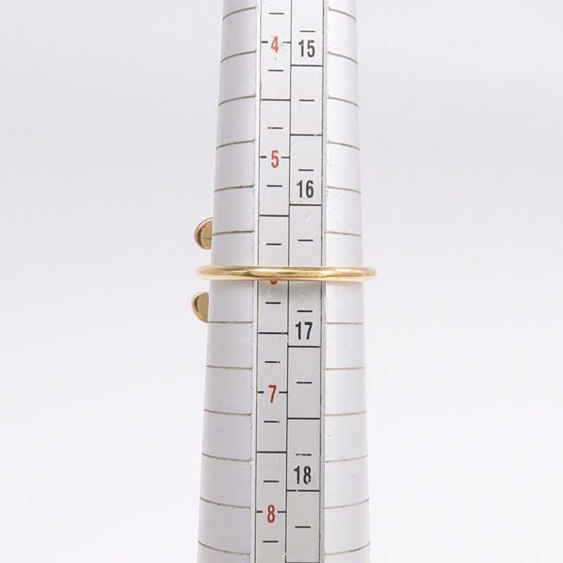 CELINE 金屬/有機玻璃Baby Triomphe Ring戒指US#6-5