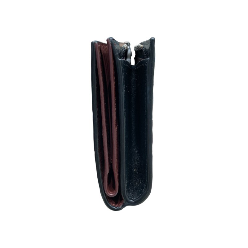 BOTTEGA VENETA 葆蝶嘉 INTRECCIATO編織雙折短夾 牛皮 黑色 銀釦-3