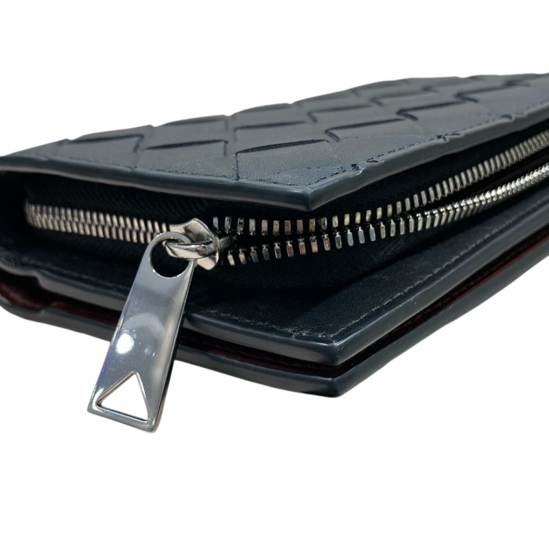 BOTTEGA VENETA 葆蝶嘉 INTRECCIATO編織雙折短夾 牛皮 黑色 銀釦-7