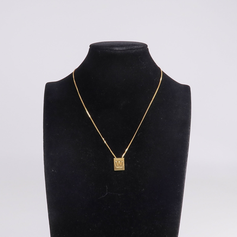 CELINE 金屬Alphabet W Necklace項鍊-8