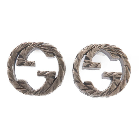 GUCCI 925純銀Interlocking Earrings耳環