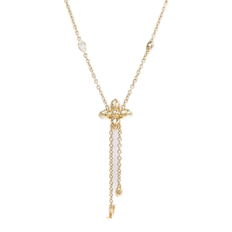 LOUIS VUITTON 金屬/水晶Dazzle Necklace金扣手鏈-1