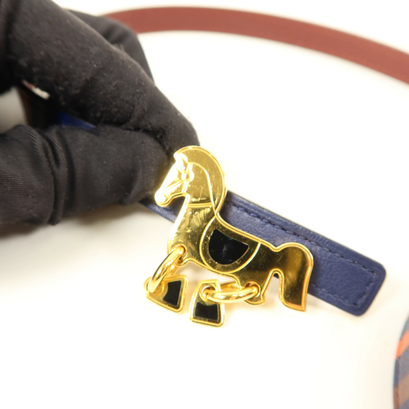 HERMES Swift皮革/Epsom皮革Belt金扣皮帶-9