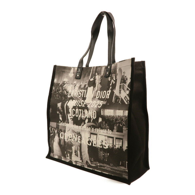 Dior 帆布Cruise 2025 Tote Bag銀扣肩背袋-2