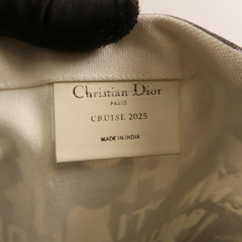 Dior 帆布Cruise 2025 Tote Bag銀扣肩背袋-5